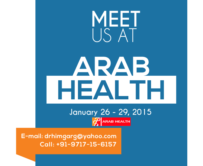 Visit Us At The Arab Health 2015 26-29 January 2015