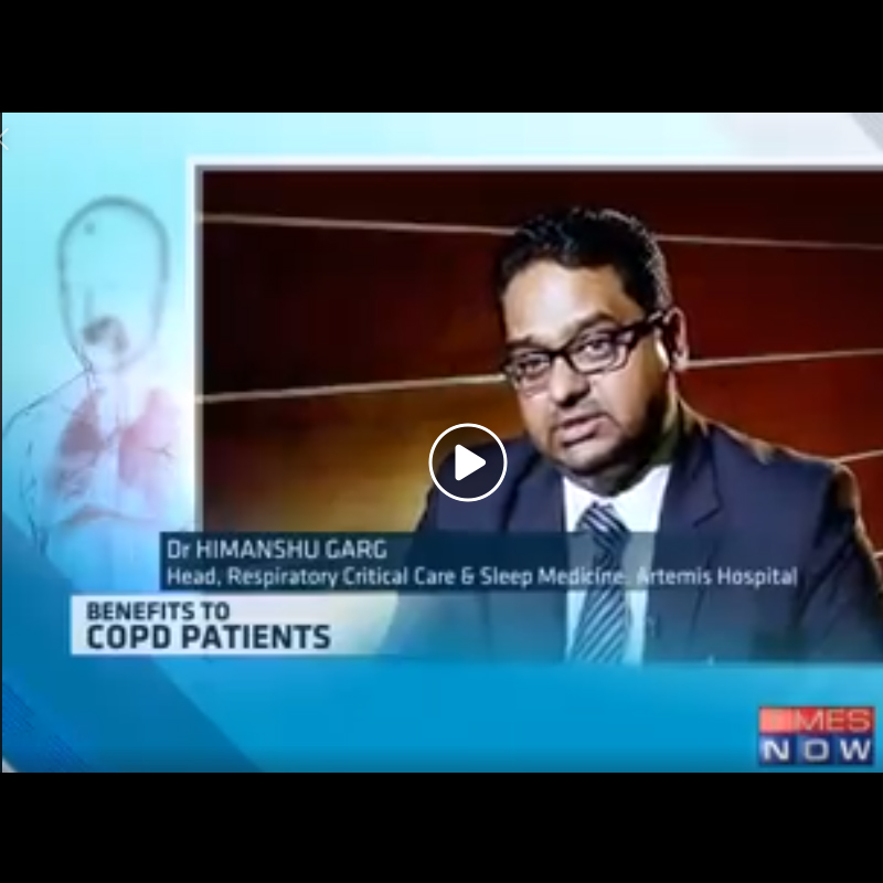 Times now Covers Dr. Himanshu Garg on benefits to COPD patients