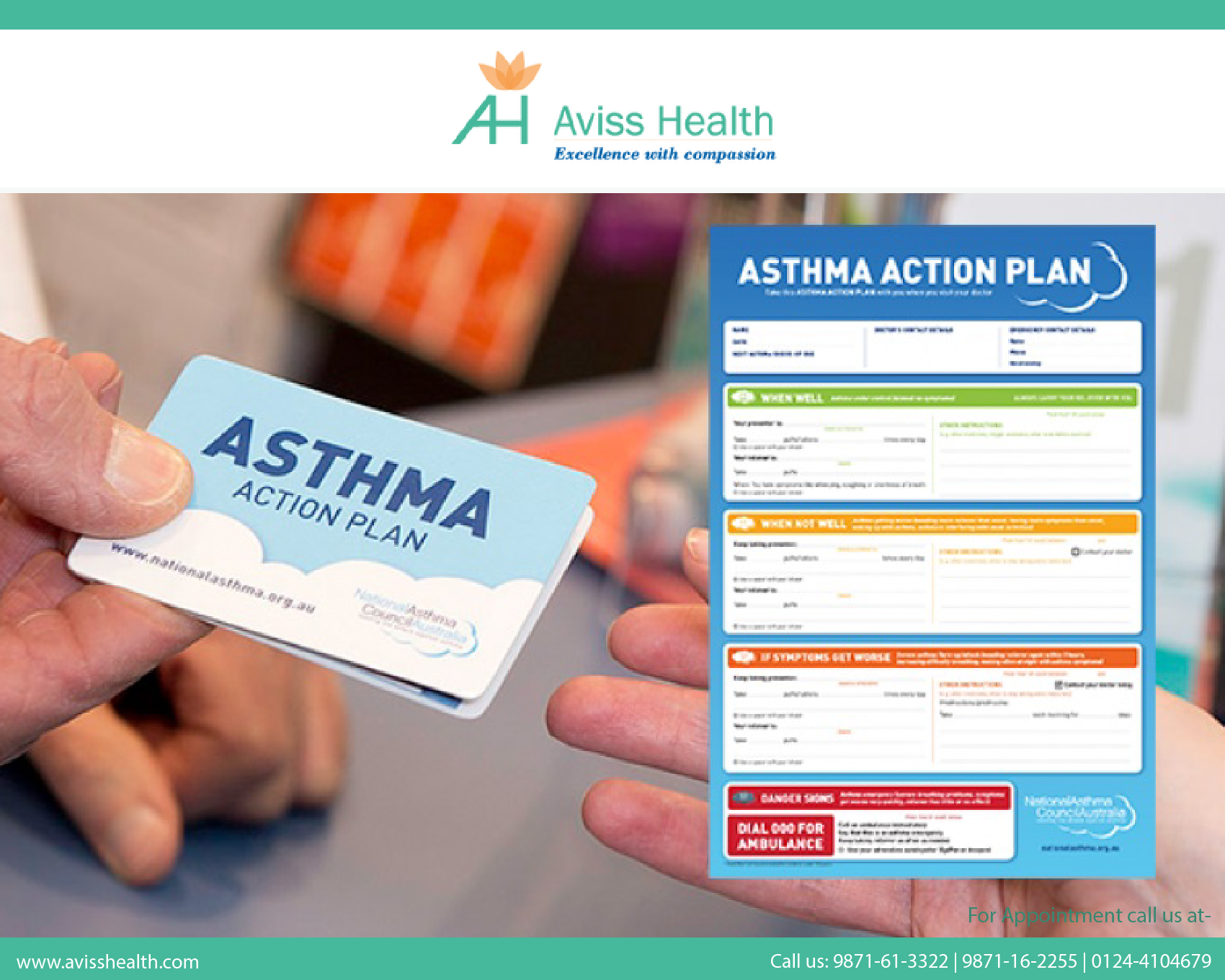 Why should asthma patients maintain a written action plan?